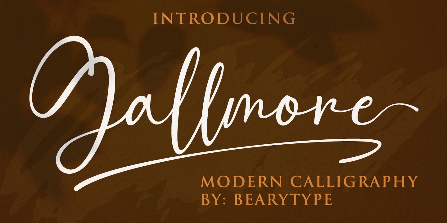 Пример шрифта Gallmore